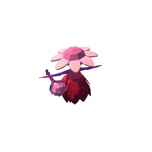 Polygonal Flower Fairy Pink
